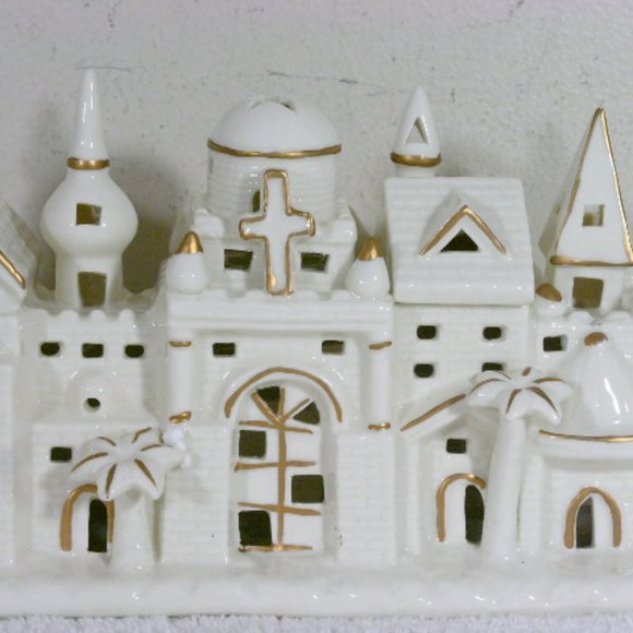 Vintage Town of Bethlehem Nativity Scene Ivory Set JC Penney 12 Pc - Picture 13 of 14